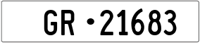 Trailer License Plate